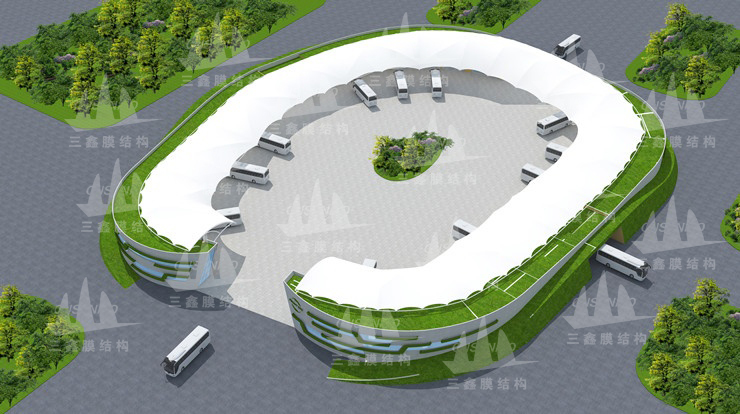 The Membrane Structure Project of Malaysia Country Garden Forest CIty Traffice Centre