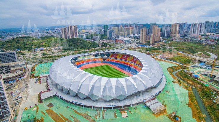 The PTFE Membrane Structure Project of Guizhou Qianxi Sports Centre